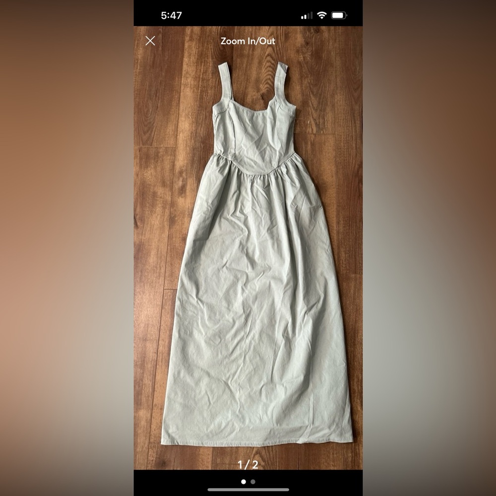 ASOS Sage Green Midi Dress